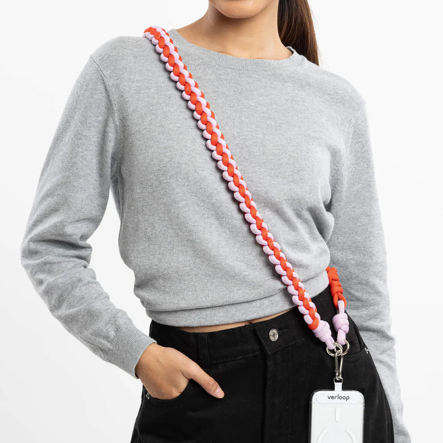 Duo Adjustable Phone Strap in Poppy Lilac