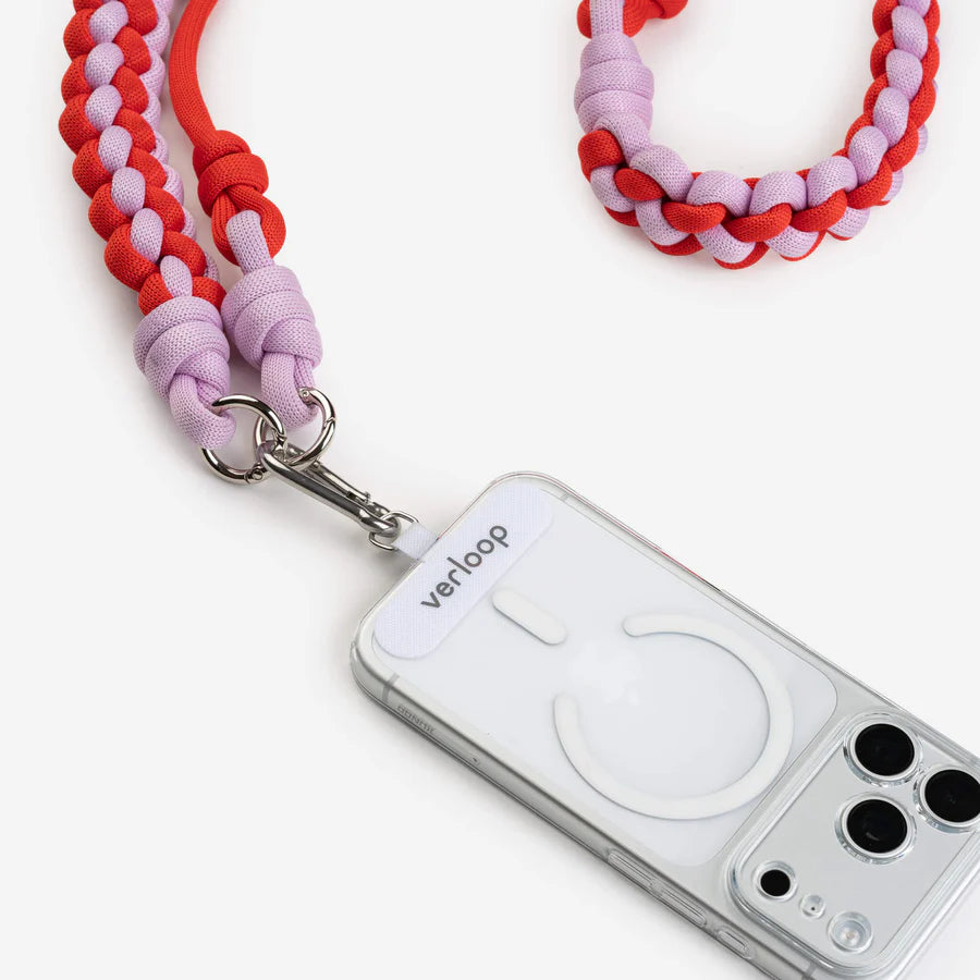 Duo Adjustable Phone Strap in Poppy Lilac