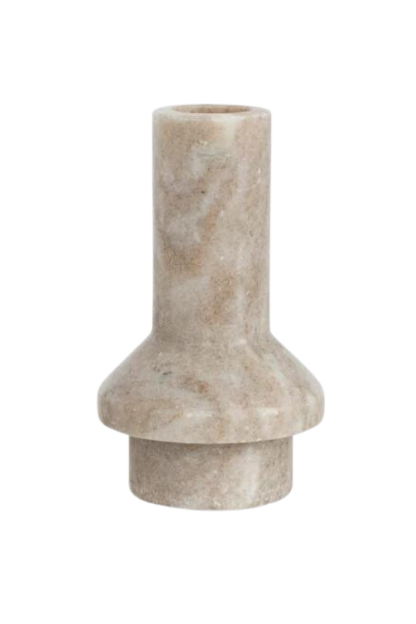 2.5inch Round x 3inchH Marble Taper Candle Holder