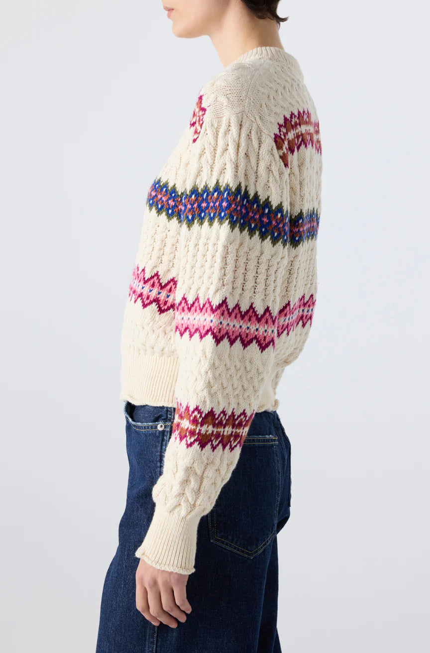 Jemma Sweater in Bone Multi