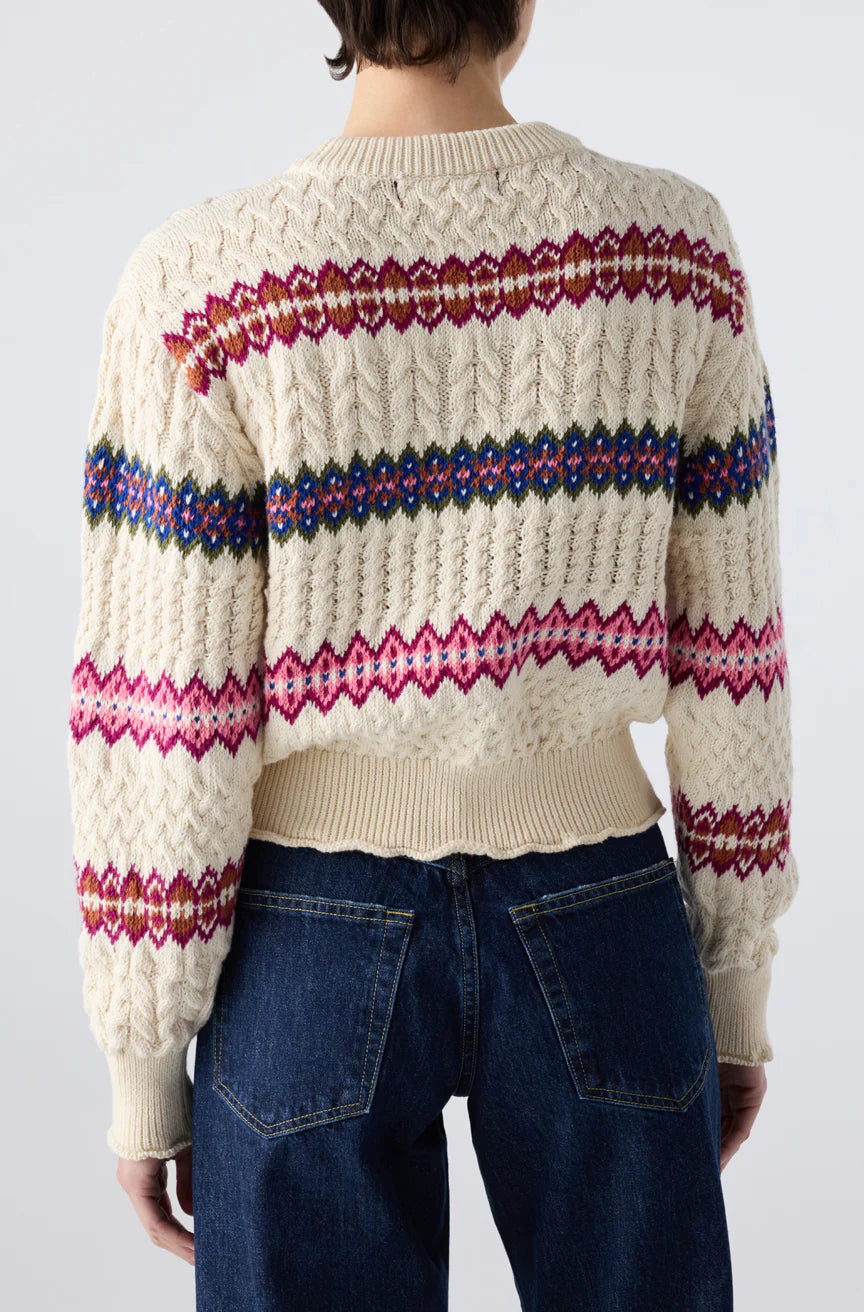 Jemma Sweater in Bone Multi
