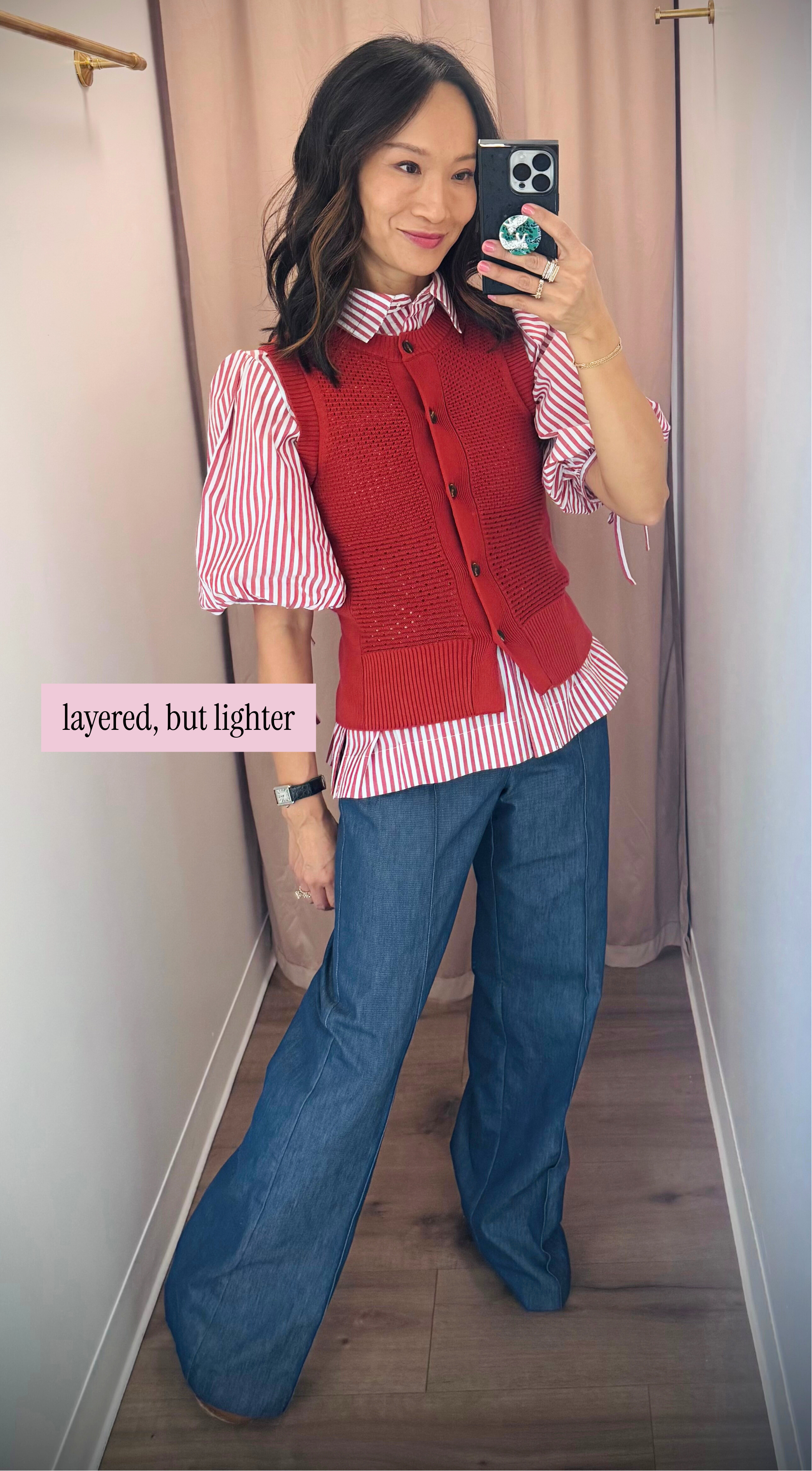 Mix Pointelle Tank in Moroccan