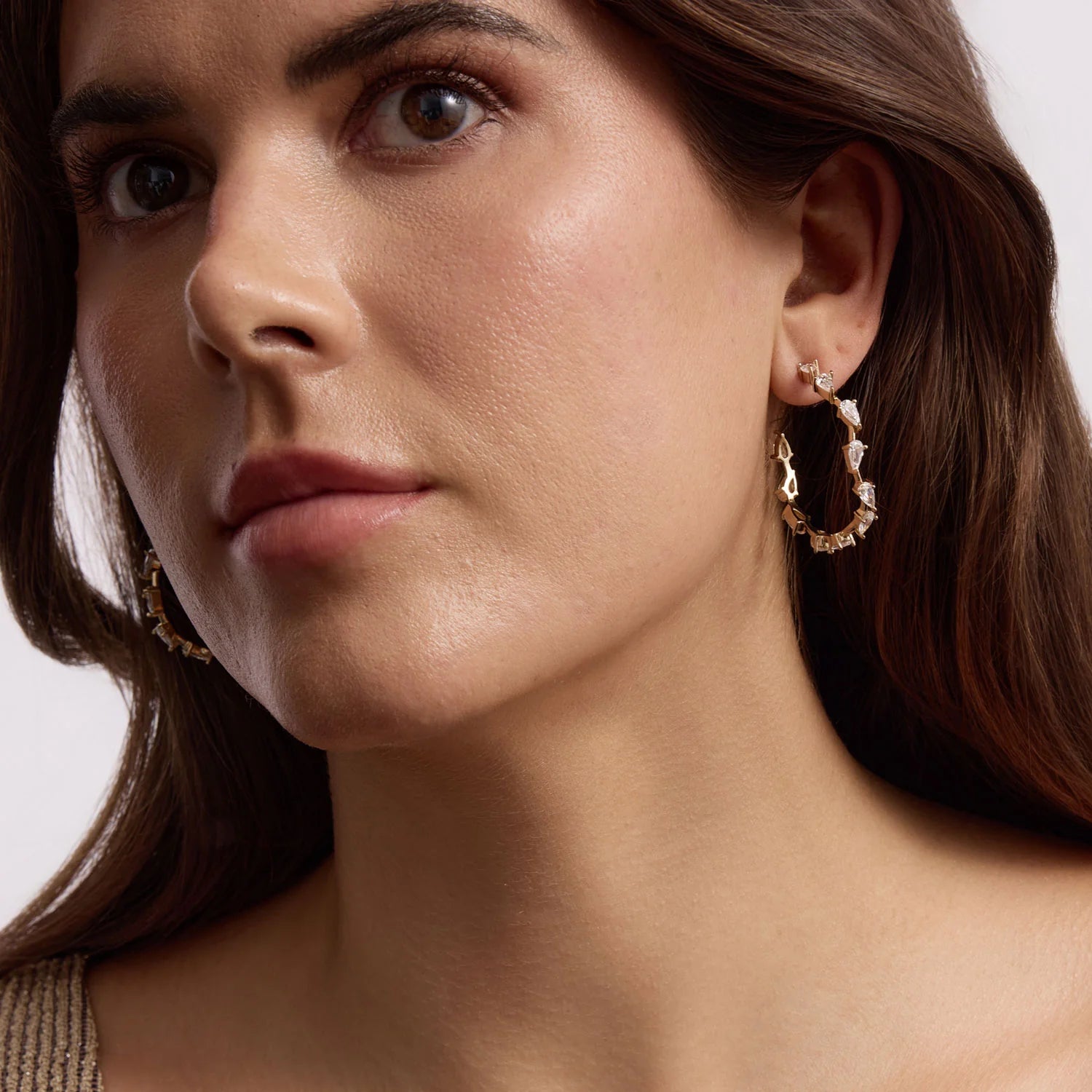 Worth Hoops in Gold