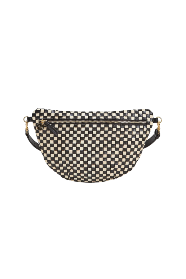 Grande Fanny in Black & Cream Woven Checker