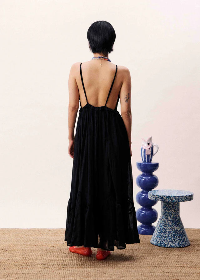 Philyra Dress in Noir