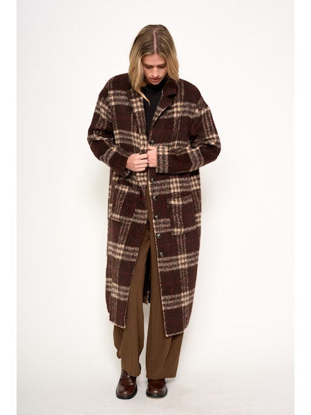 Ginny Coat in Latte Brown