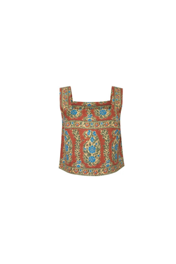 Corby Top in Amber Glen Brown