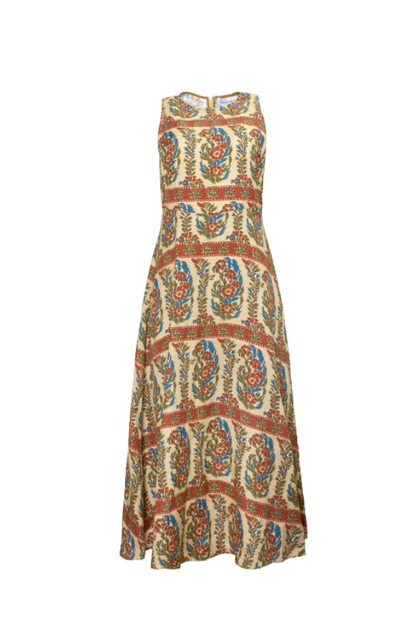 Faith Dress in Amber Glen Cream