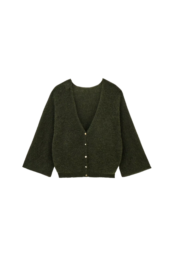 Cardigan Isaac in Kaki
