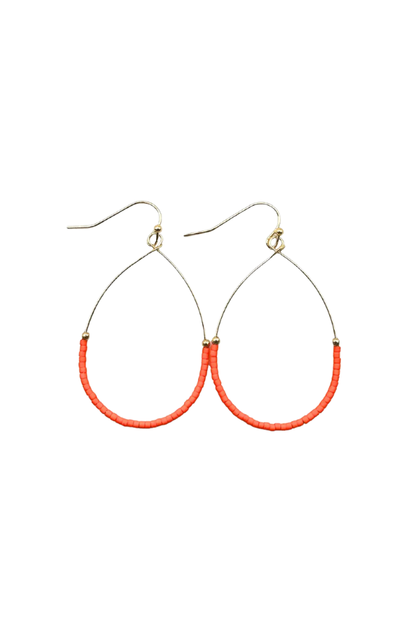 Orange Aster Earrings