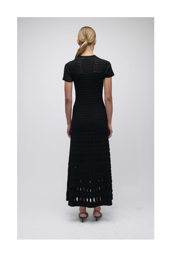 Zaida Midi Dress in Black