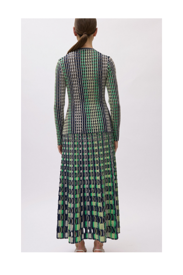 Drue Midi Skirt in Midnight Multi