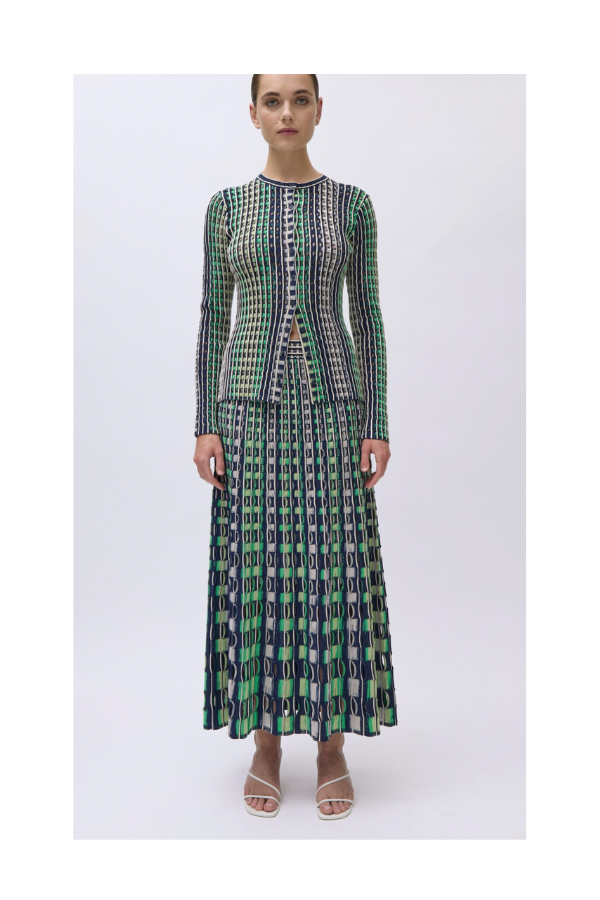 Drue Midi Skirt in Midnight Multi