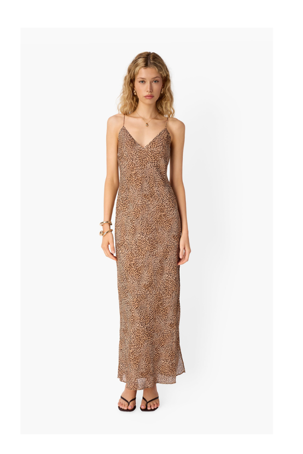 Raven Chiffon Maxi Dress in Leo