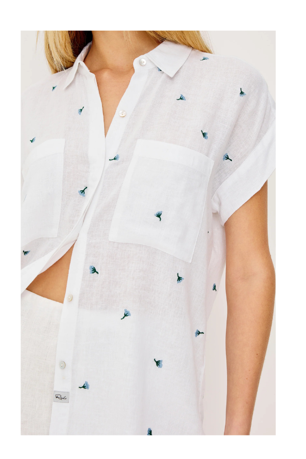 Cito Top in Bluebell Carnations