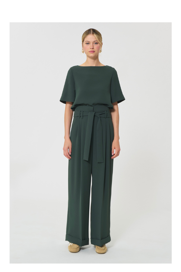 Pia Pants in Dark Green
