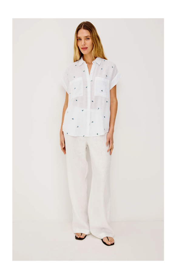 Cito Top in Bluebell Carnations