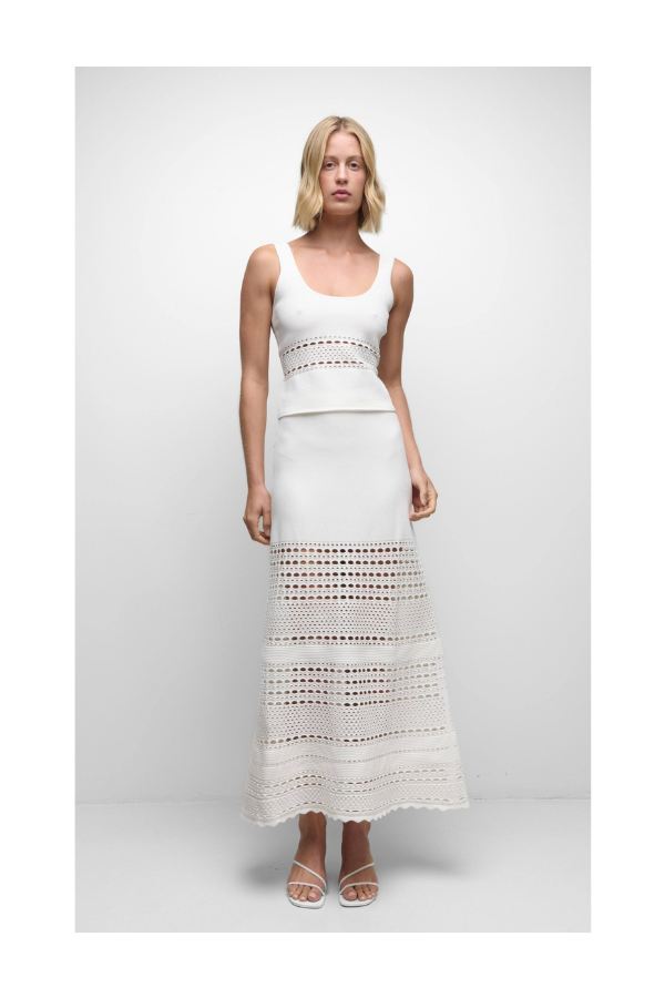 Fitzgerald Open Stitch Knit Tank