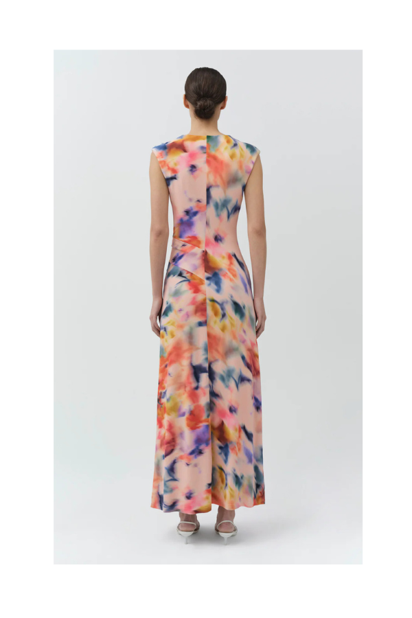 Acacia S/L Midi Dress in Daisy Multi