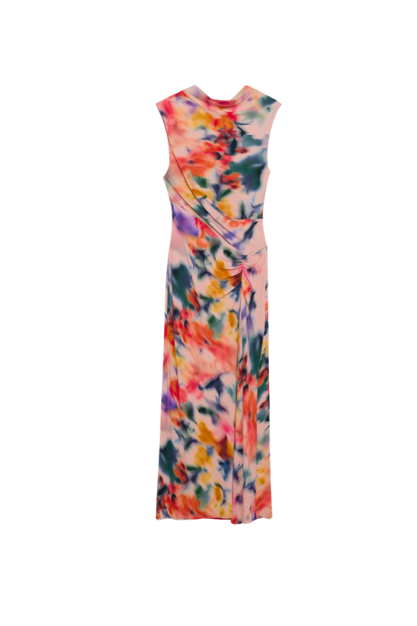 Acacia S/L Midi Dress in Daisy Multi