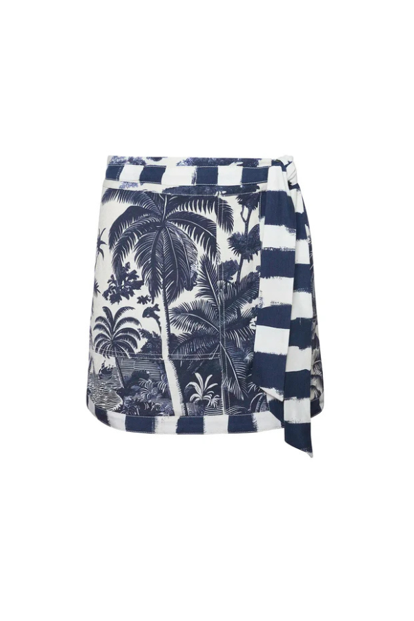 Bay Skirt in Bermuda Toile
