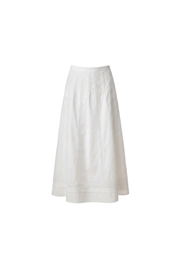 Aylin Midi Skirt in Ivory