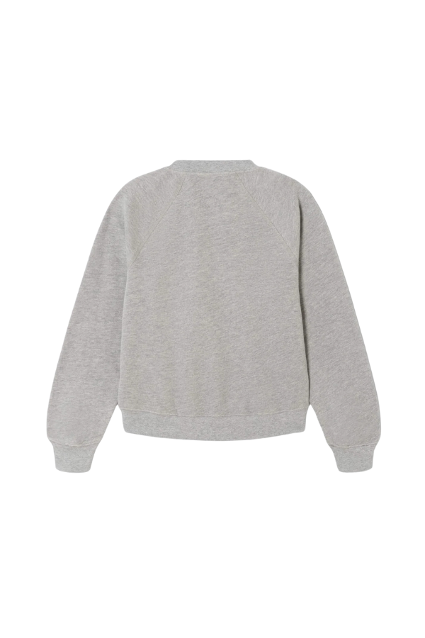 Classic Crewneck Camp Apres in Heather Grey
