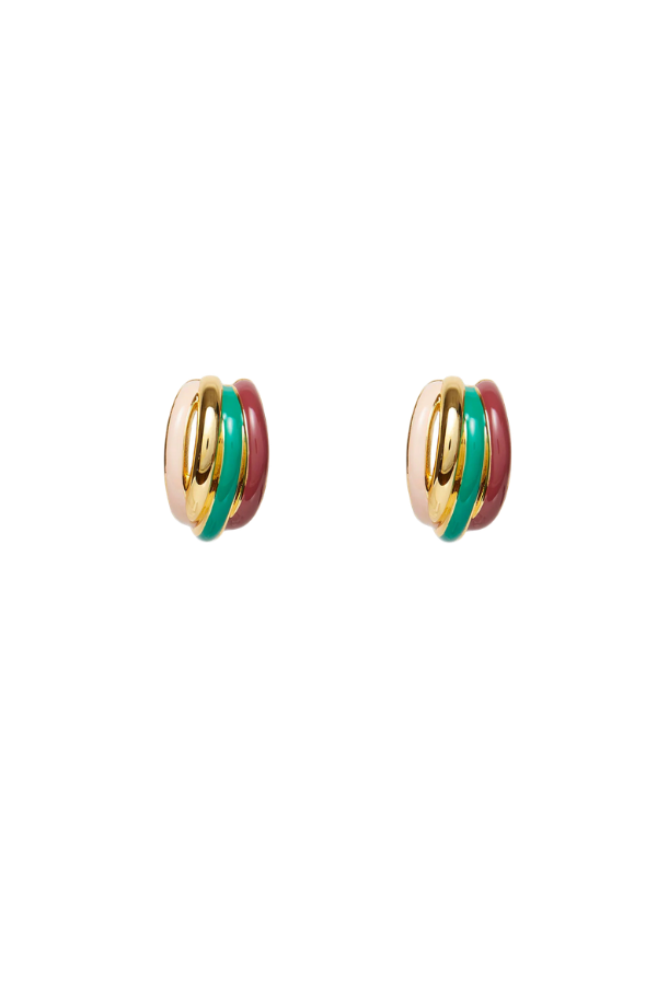 JADE MULTI STACKING HOOP EARRINGS