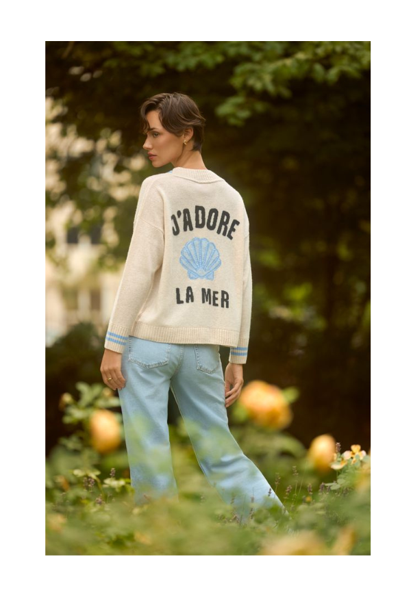 J'Adore La Mer Cardigan in Lace