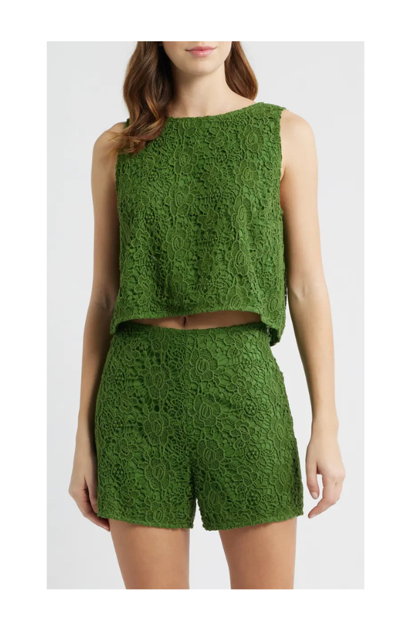 Adrienne Top in Garden Green