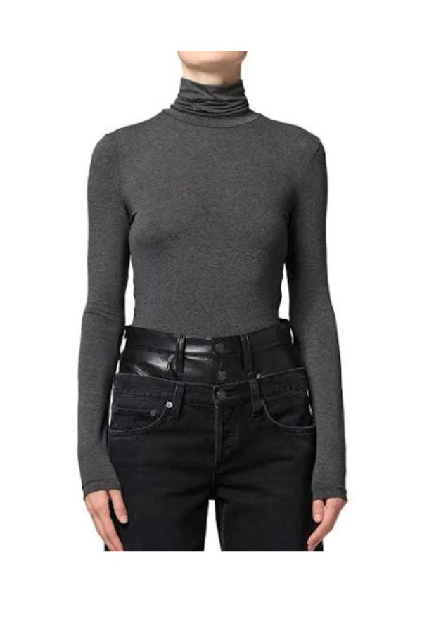 Pascale Turtleneck in Charcoal Heather