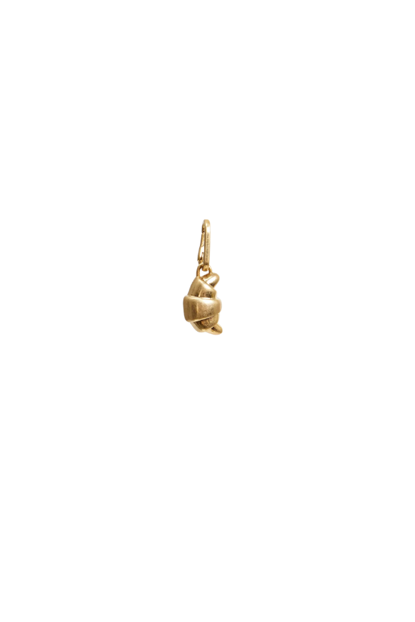 Croissant Charm in Vintage Gold