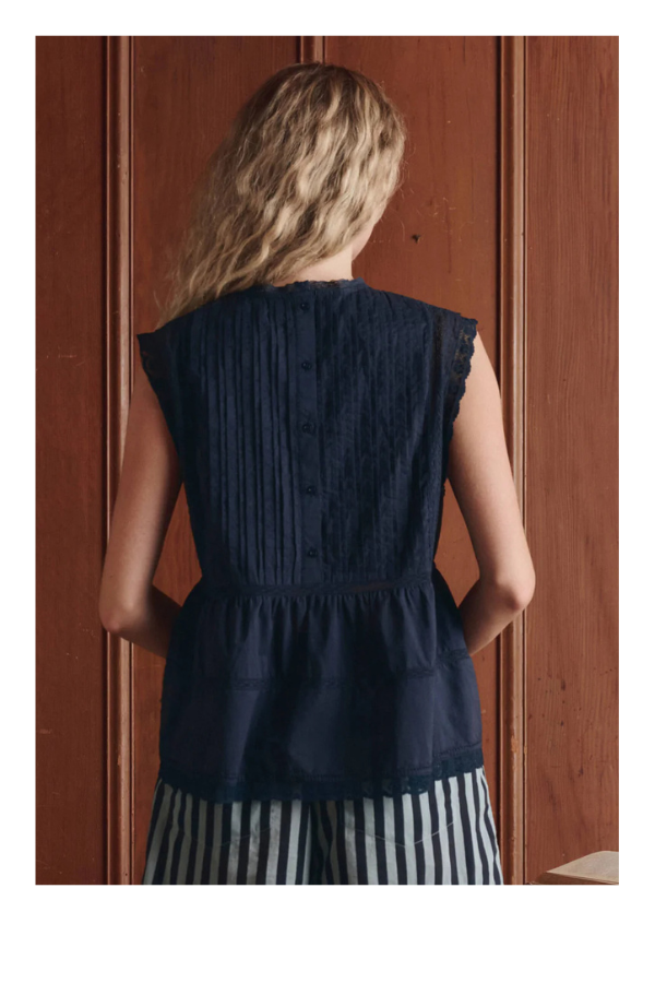 The Sonnet Top in Navy
