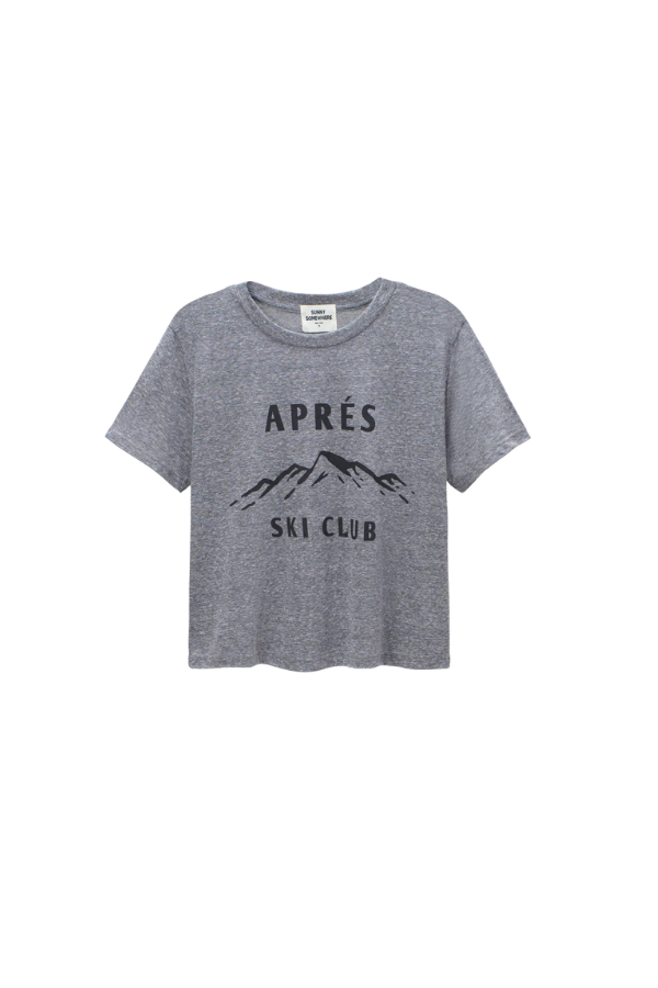 Apres Ski Club Everyday Tee in Heather Grey
