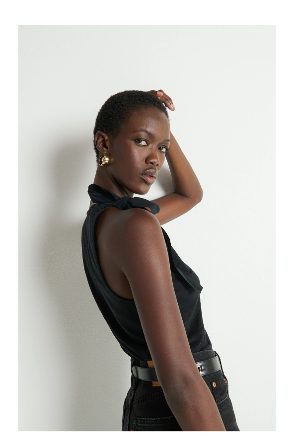 Daniella Tank in Jet Black