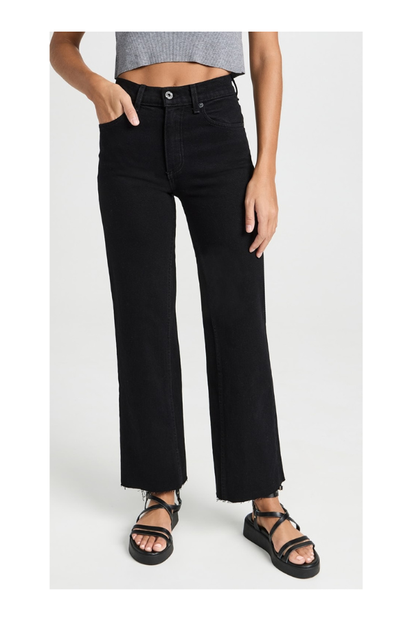 Slim Crop in Black Resin