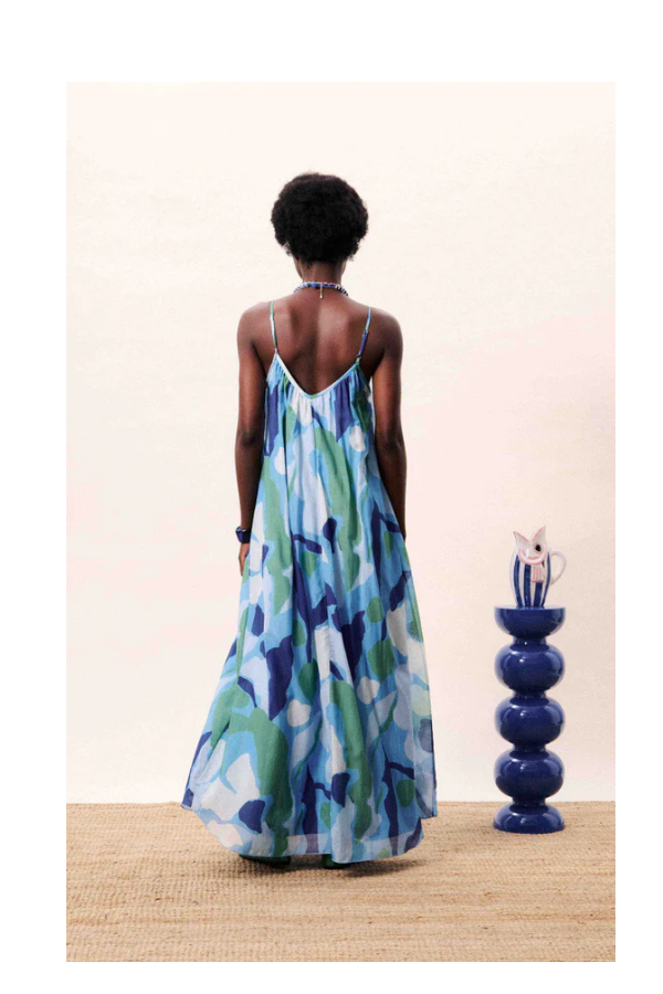 Andaman Dress in Nenufar Bleu