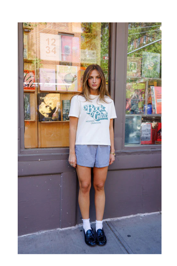 Book Club Everyday Tee in Off White
