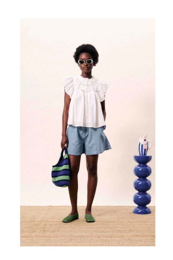 Khoi Short in Bleu Clair