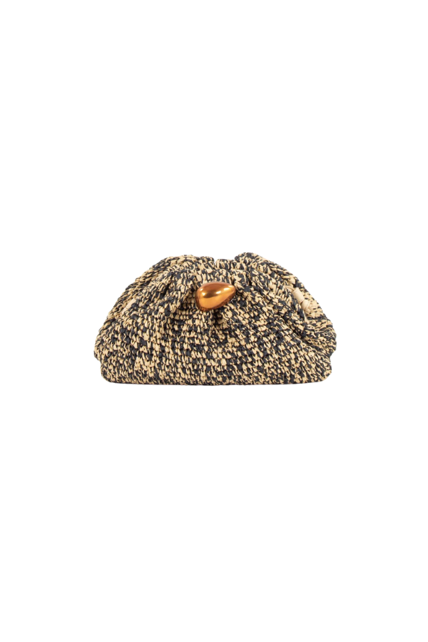 Luna Clutch in Sandblack