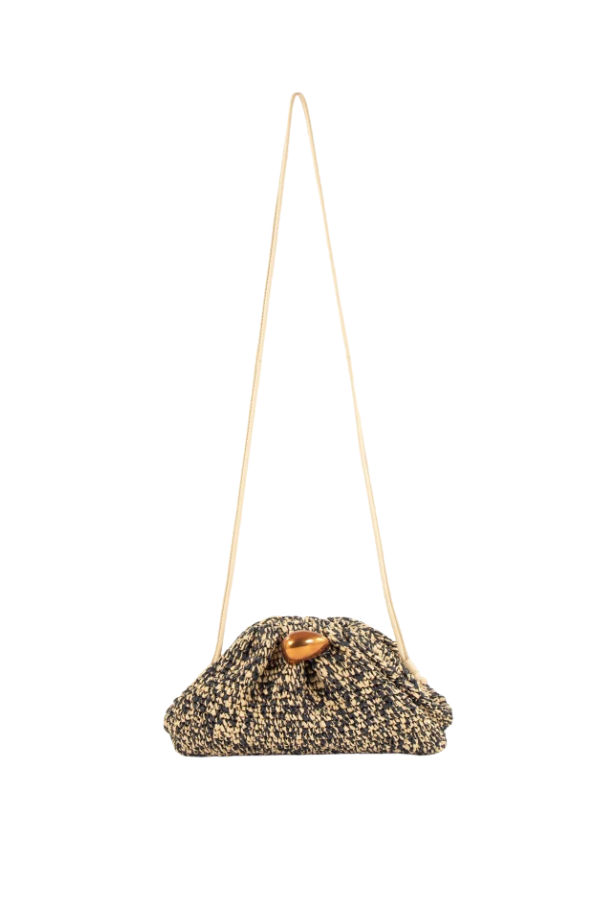 Luna Clutch in Sandblack