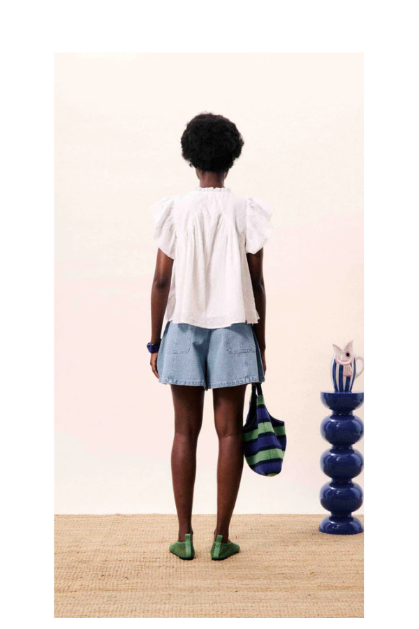 Detiana Top in Blanc