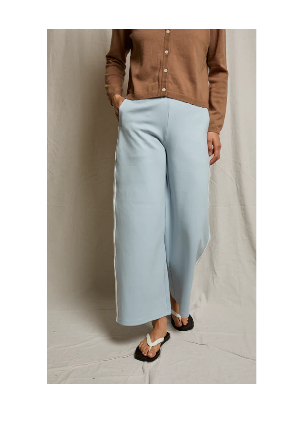 Mikos Travel Wide Leg Pants in Powder Blue