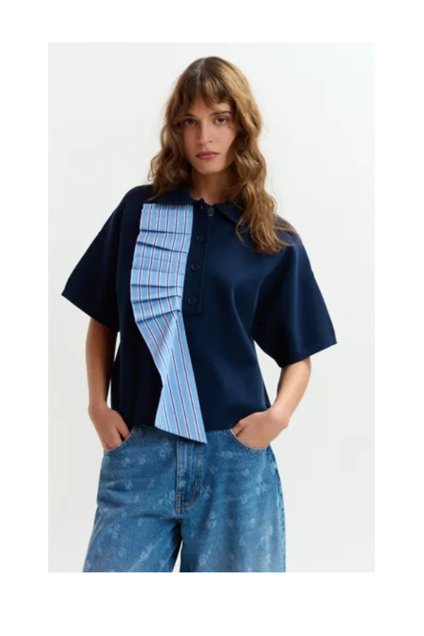 Jumble Polo with Cotton Frill