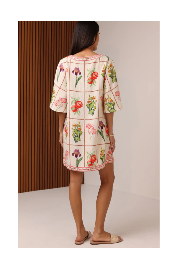 Carmen Mini Dress in Desert Flower