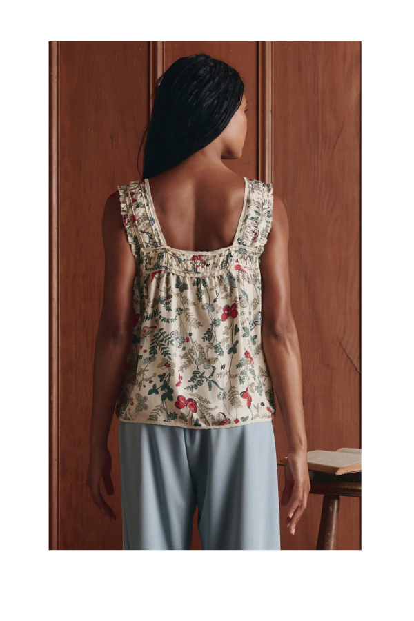The Victorian Pleat Tank in Floating Butterfly