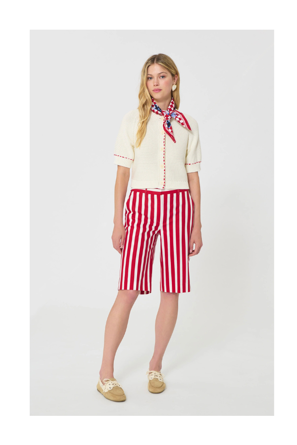 Gracy Vest in ecru cotton