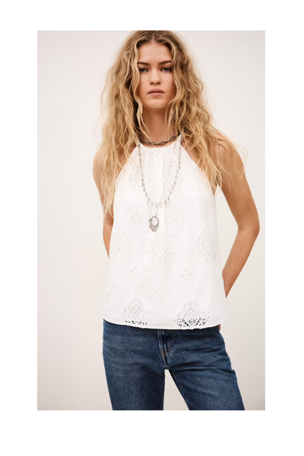 Maxi Top in Ecru