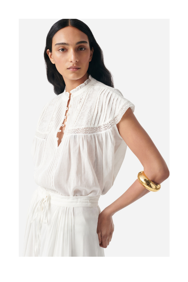 Ganu Blouse in Blanc