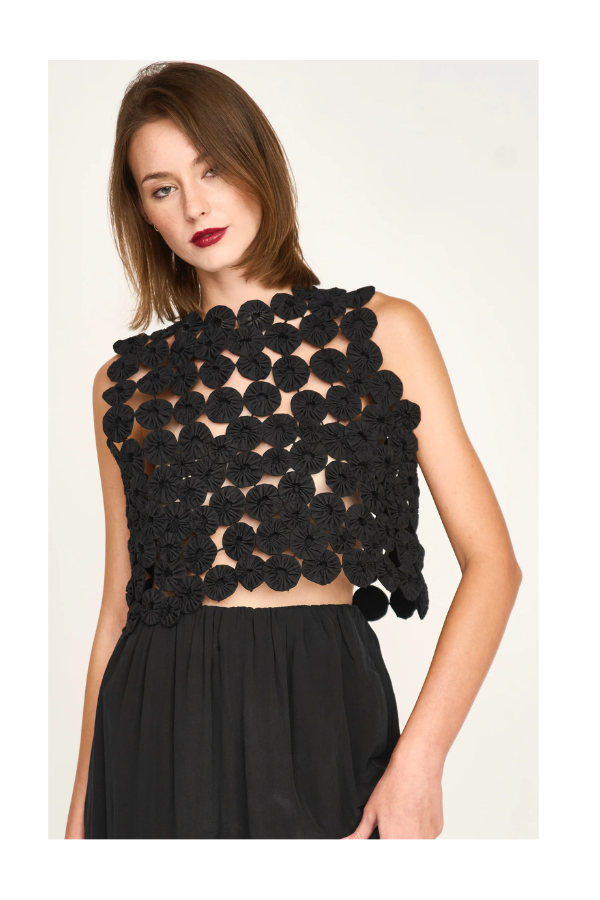 Santanyi Yo Yo Top in Black